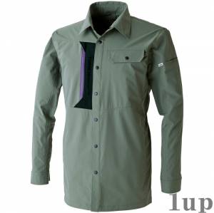 S-5L 作業服 寅壱 作業着 3561-125 ワークシャツ (スタイリッシュ