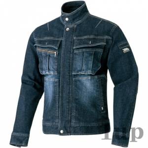 寅壱 上下 デニム 作業服 作業着 04.コン ストレッチ デニム