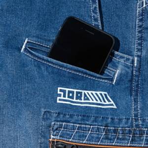 S-5L 作業服 夏用 寅壱 作業着 8970-219 ストレッチ デニム カーゴ