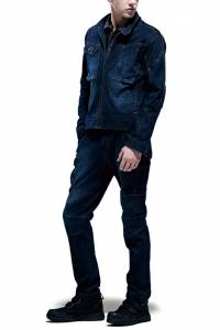作業服 寅壱 作業着 8980-554 ストレッチ デニム蛇腹ライダース 作業服 寅壱 作業着 8980-554 ストレッチ デニム蛇腹ライダース